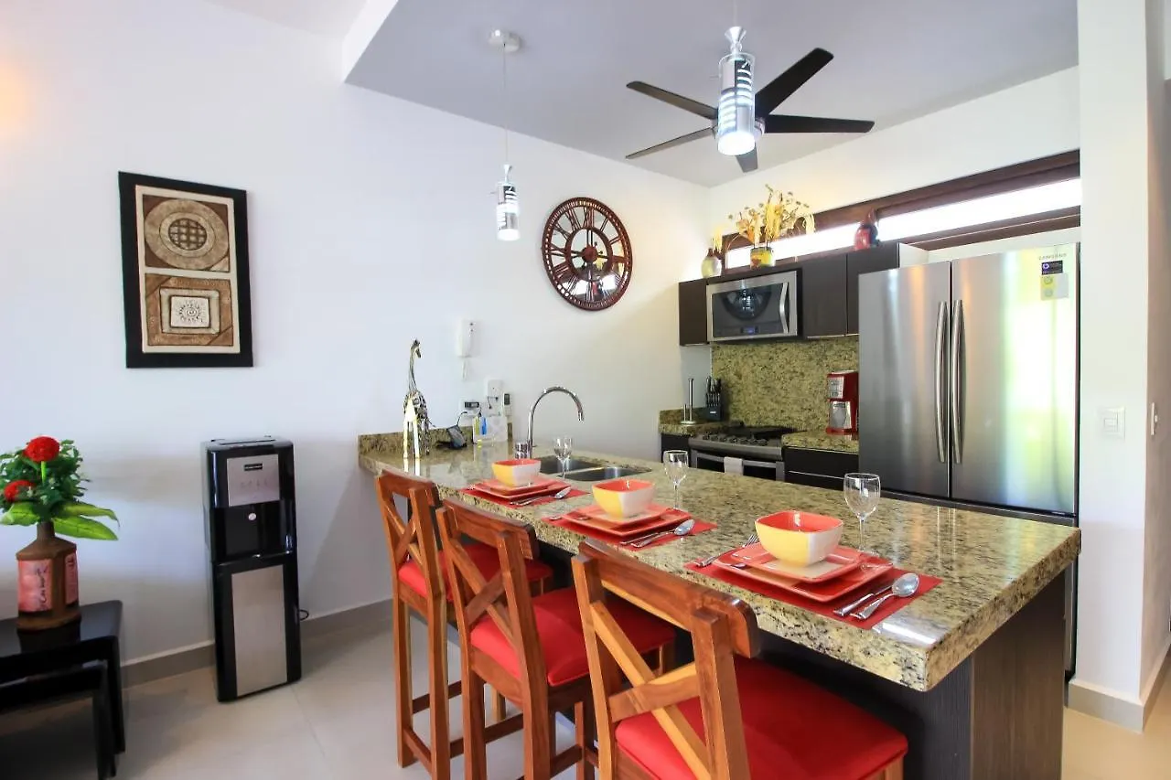 Stylish 2Br Apartment Charming Private Balcony With Pool View In Gated Community Akumal Mexico
